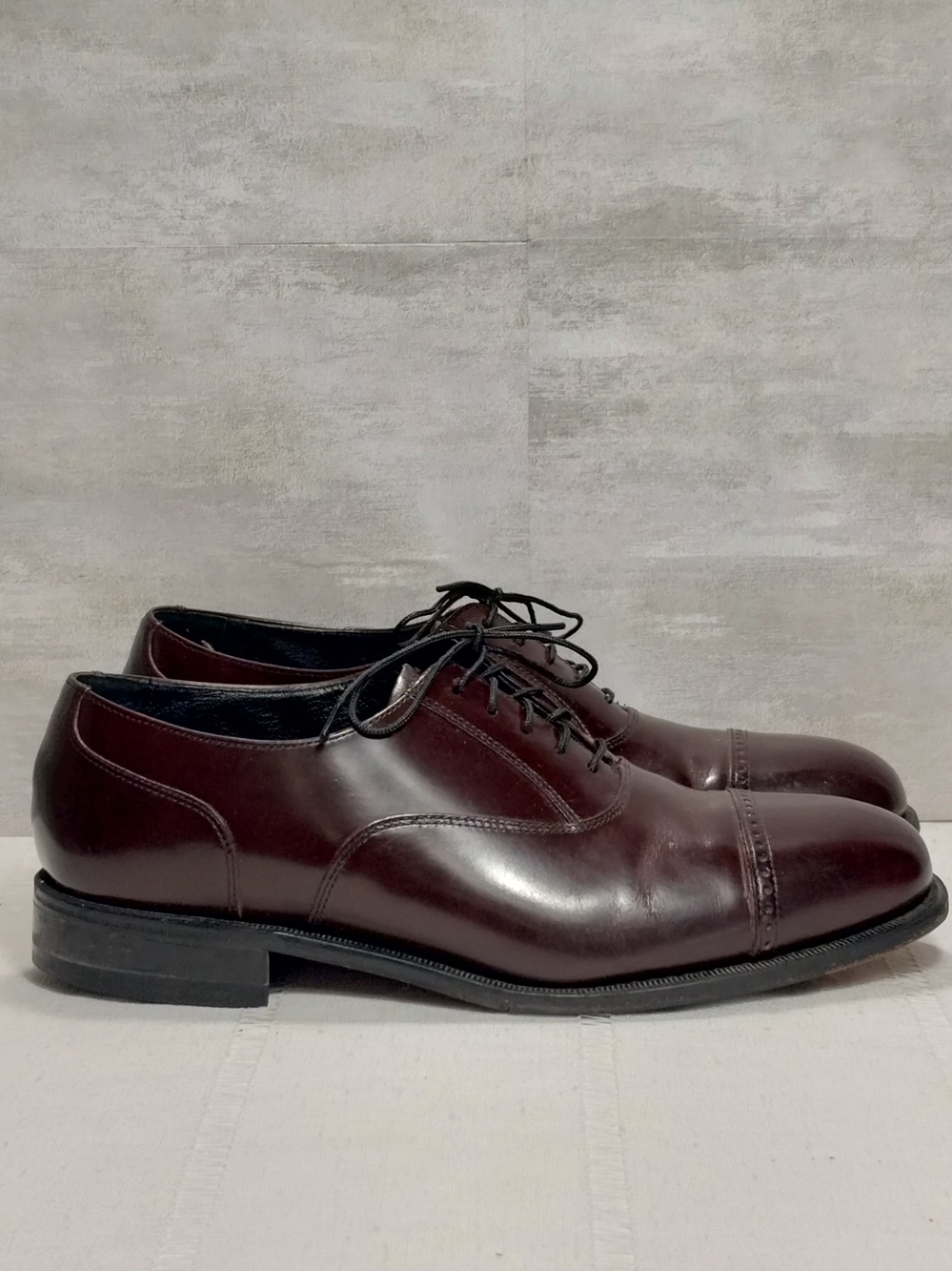 Men's Florsheim Classic Cap-Toe Oxford Dress Shoes - Burgundy Size 10